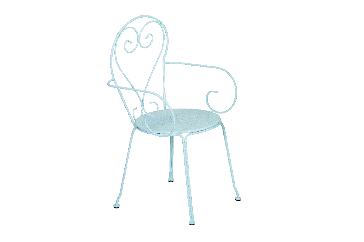 Stolica metalna MOKA 51x52x89cm - bela