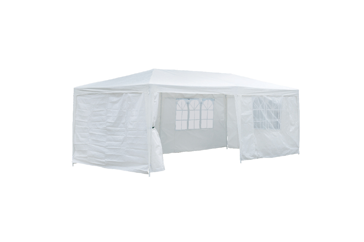 Tenda 3X6 m sa bocnim stranama - bela 