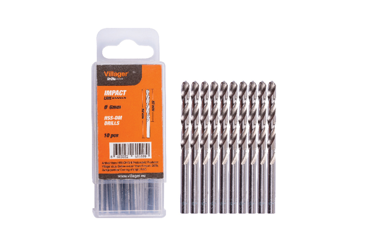 BURGIJA ZA METAL VILLAGER IMPACT LINE HSS-DM 3.5 mm 10/1