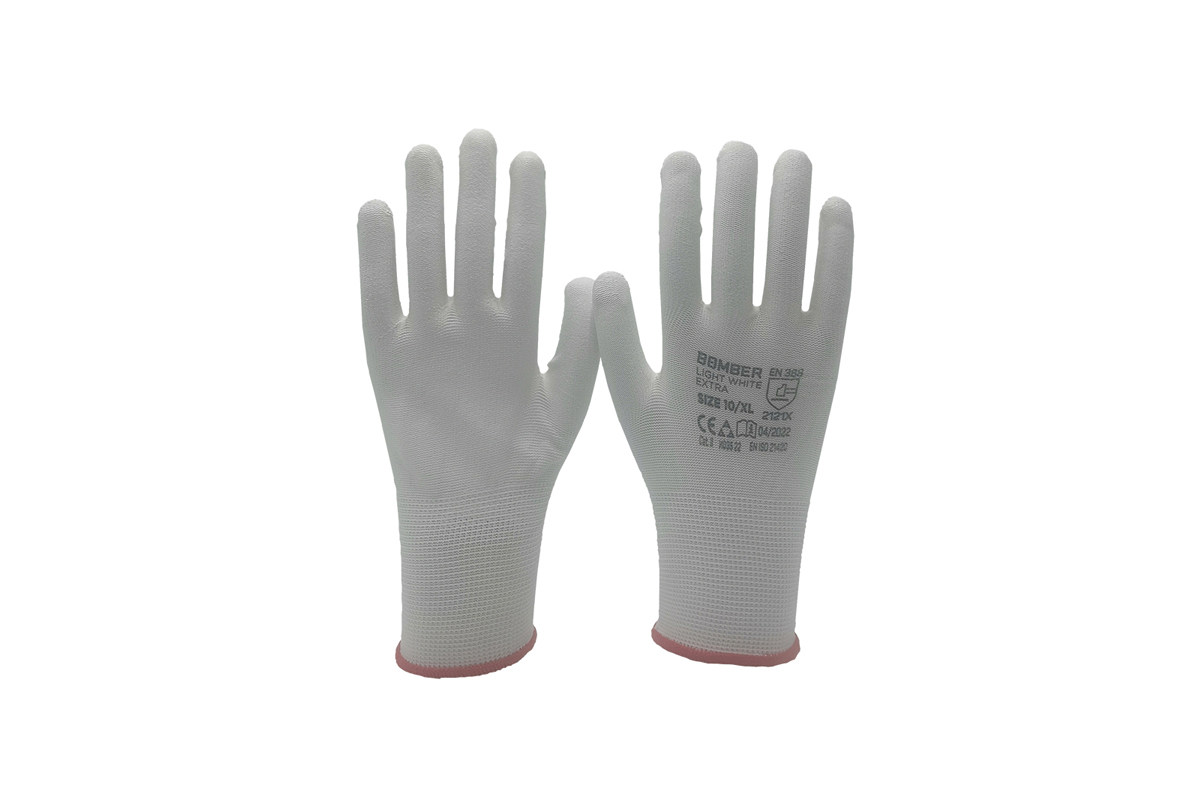 Rukavice Bomber Light White 8 extra 
