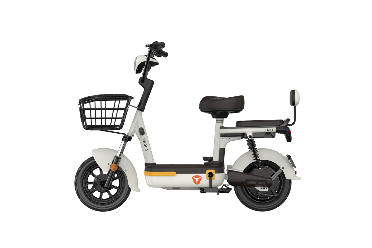 Baterijski bicikl Yadea Teena 48V 12Ah - beli 