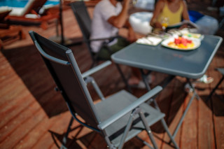 Stolica MATERA 56x64,5xH102cm-crna