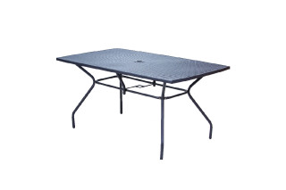 Sto metalni MELFI 1500x900x740mm -sivi