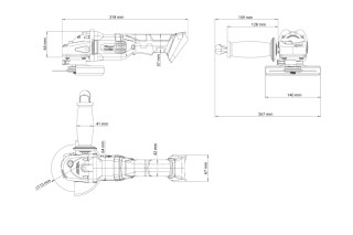 FUSE akumulatorska ugaona brusilica VLN 4320-1BCB 