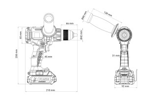 Fuse akumulatorska brushless udarna bušilica VPL 8120 