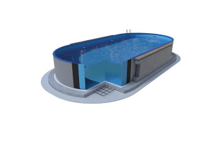 Ibiza oval - 4.16 x 8.00 x 1.20 m
