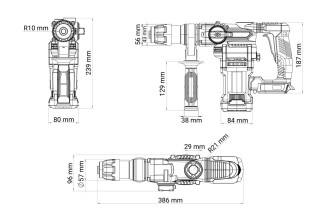 FUSE akumulatorski brushless  čekič VPL 0420 