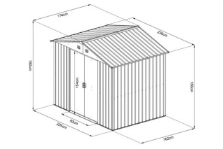 Montažna metalna kućica 4m2 