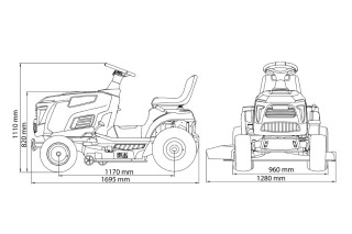 Traktor kosačica AGM LTM 98-25 