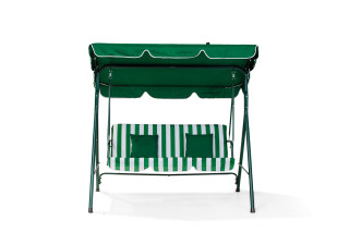 Mykonos ljuljaška zeleno-bela sa jastucima 