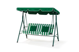 Mykonos ljuljaška zeleno-bela sa jastucima 