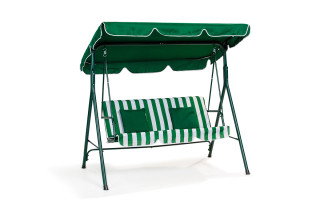 Mykonos ljuljaška zeleno-bela sa jastucima 