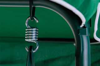 Mykonos ljuljaška zeleno-bela sa jastucima 