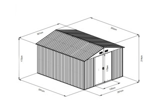 Montažna metalna kućica 9m2 