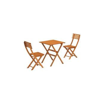 BISTRO SET - STO + 2 STOLICE DRVENI 