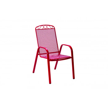 Stolica MELFI sa naslonom za ruku -crvena 