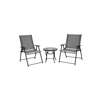 Trodelni set sa dve sklopive stolice Snap Rest 