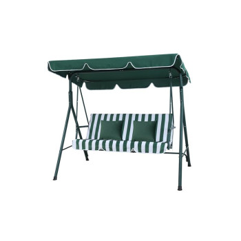 Mykonos ljuljaška zeleno-bela sa jastucima 