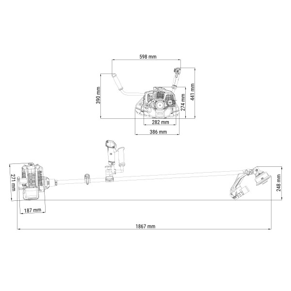 Motorni trimer Villager BC 43 EB - EURO 2 