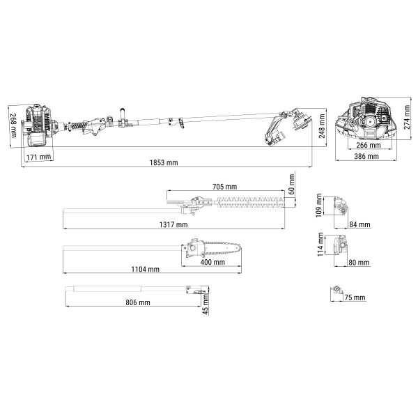 Motorni trimer Villager MBC 33 E - MULTI TOOL 