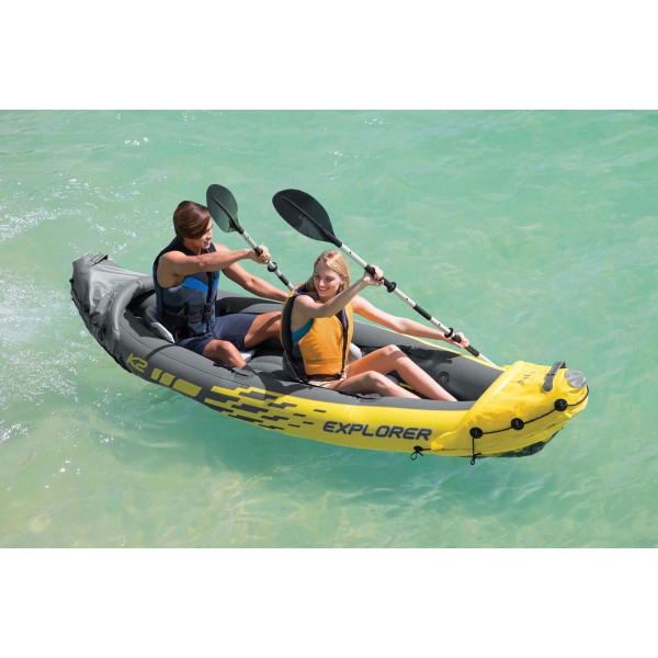 Kajak dvosed sa veslima i pumpom 312cmx91cmx51cm EXPLORER K2