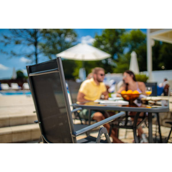 Stolica MATERA 56x64,5xH102cm-crna