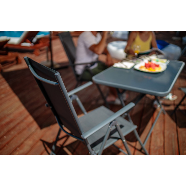 Stolica MATERA 56x64,5xH102cm-crna