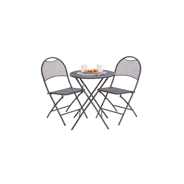 Balkon set 545x455x890mm stolice i sto na sklapanje 