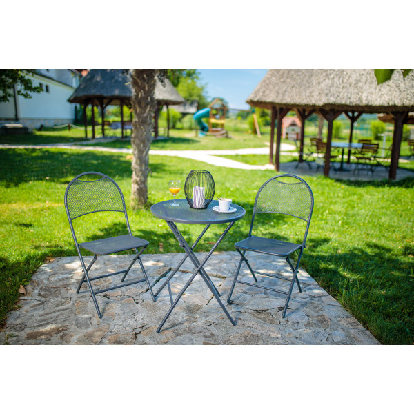 Balkon set 545x455x890mm stolice i sto na sklapanje 