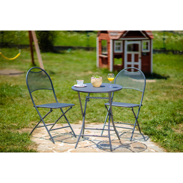 Balkon set 545x455x890mm stolice i sto na sklapanje 