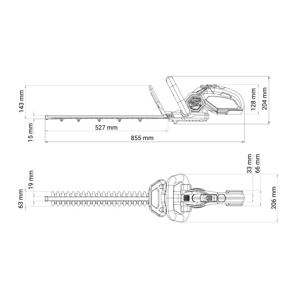 Fuse akumulatorski trimer za zivu ogradu VHT 4420 