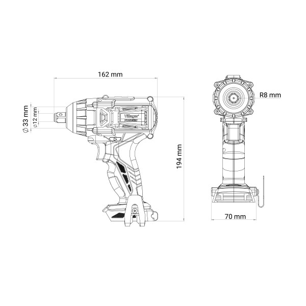 Fuse akumulatorski brushless udarni odvrtac VLP 5320 
