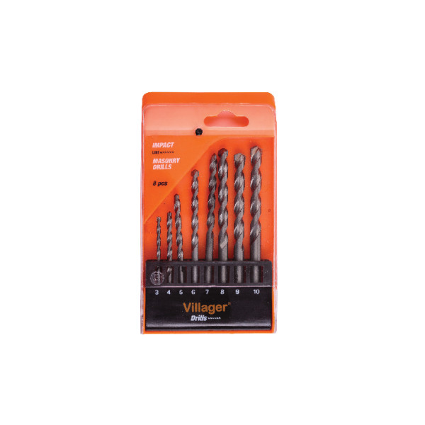BURGIJE ZA BETON VILLAGER IMPACT LINE DMA-SET 8 KOM 