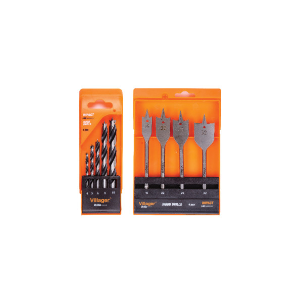 BURGIJE ZA DRVO VILLAGER IMPACT LINE DW-SET 5 KOM 
