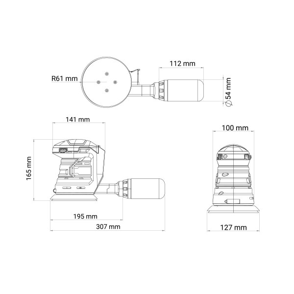 Fuse akumulatorska rotaciona brusilica VLN 7220 