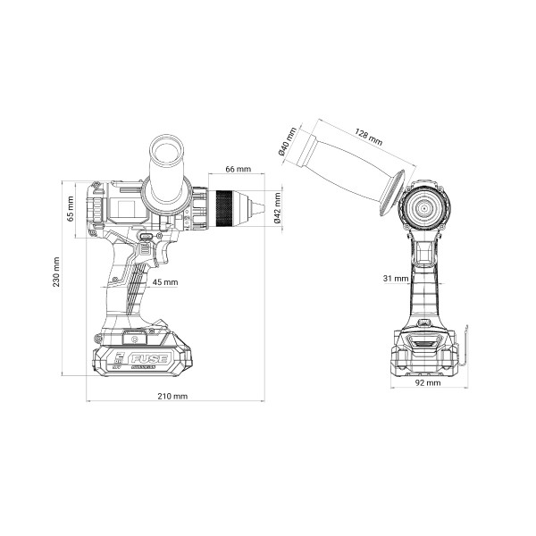 Fuse akumulatorska brushless udarna bušilica VPL 8120 