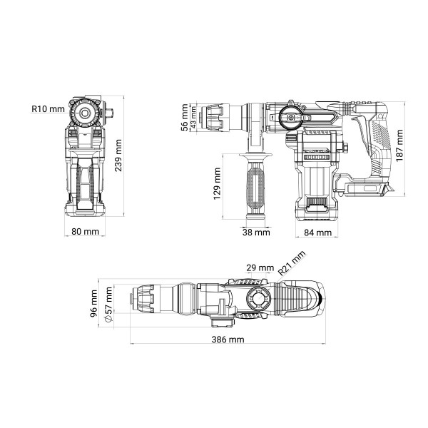 FUSE akumulatorski brushless  čekič VPL 0420 