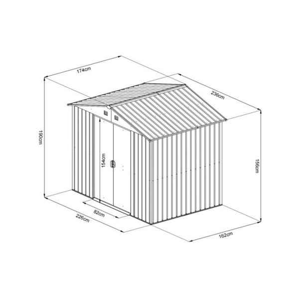 Montažna metalna kućica 4m2 