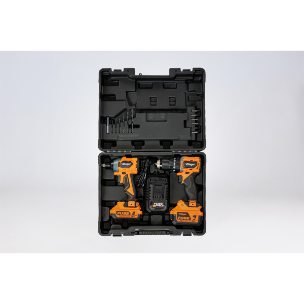 FUSE set bušilica VLP 5121 + odvrtač VLP 6420, baterija 1x2,0Ah,1x4,0Ah, punjač 2,4A 