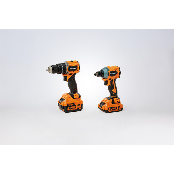 FUSE set bušilica VLP 5121 + odvrtač VLP 6420, baterija 1x2,0Ah,1x4,0Ah, punjač 2,4A 