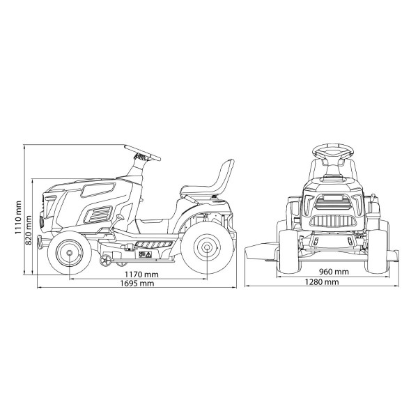Traktor kosačica AGM LTM 98-25 