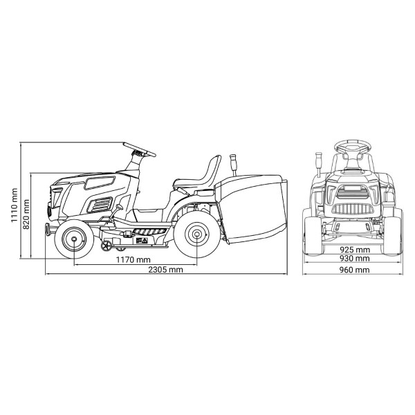 Traktor kosačica AGM LTM 86-25 