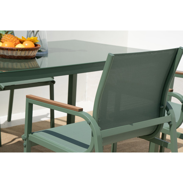 Baštenski set sto + 6 stolica Olive (A+B) 