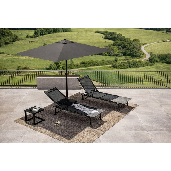 Sklopiva ležaljka crna Marli 