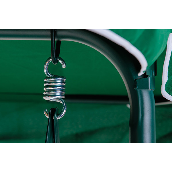 Mykonos ljuljaška zeleno-bela sa jastucima 