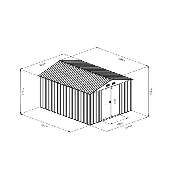 Montažna metalna kućica 9m2 