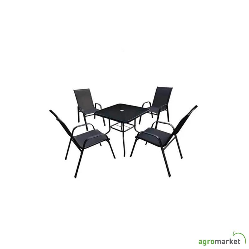 Bastenski set - sto + 4 stolice (novo)
