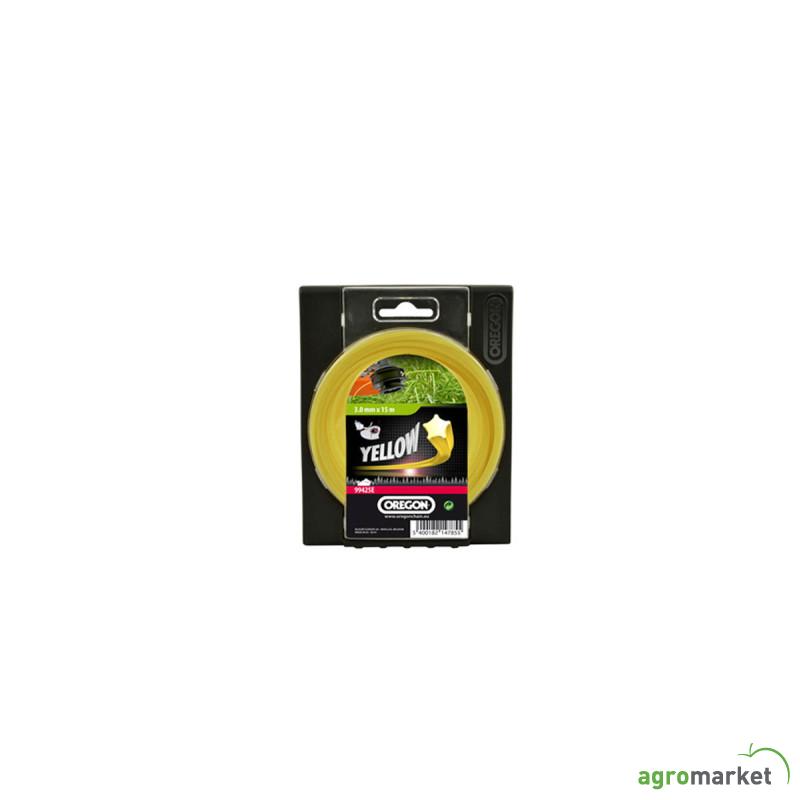 99425E - Silk za trimer, YELLOW STARLINE, 3mm x 15m