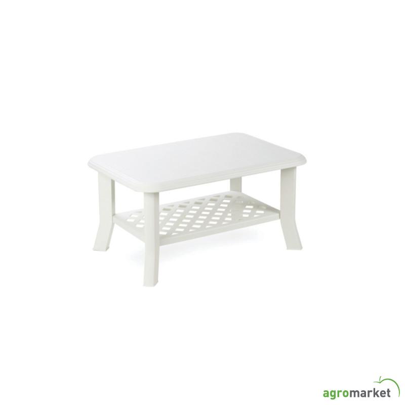 Bastenski sto plasticni 90 x 60 x 46cm - BELI NISO 