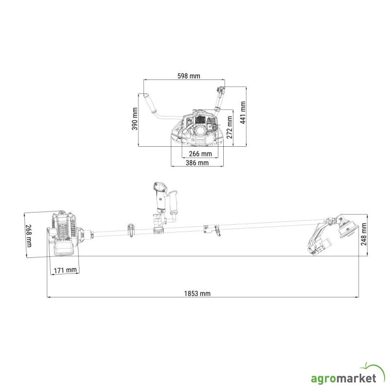 Motorni trimer Villager BC 33 ESB - EURO 2 